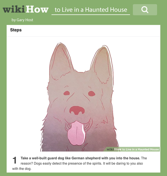 Learning Day: WikiHow to Live in a Haunted House - 1900HOTDOG