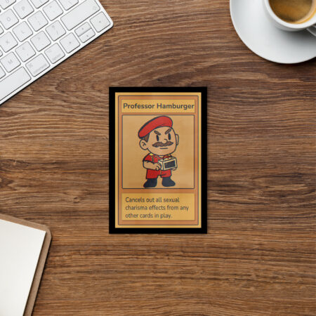 Professor Hamburger Trading Card