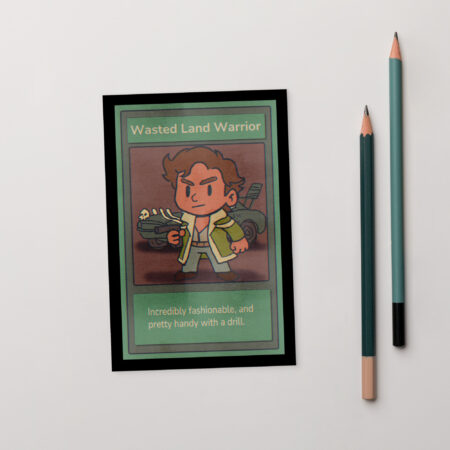 Wasted Land Warrior Trading Card