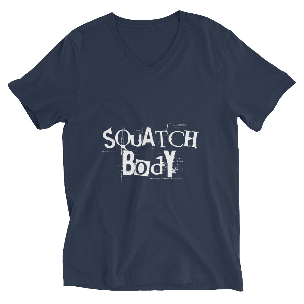 Squatch Body V-Neck T-Shirt (Dark) - Image 3